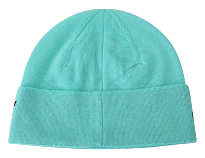 Givenchy Green Wool Beanie Unisex Logo Hat