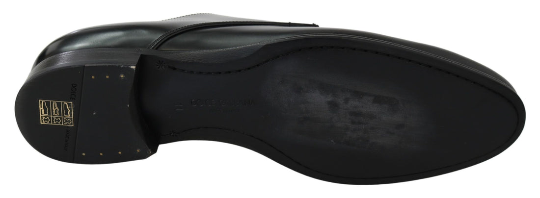 Dolce &amp;amp; Gabbana Derby Napoli svarta läderskor