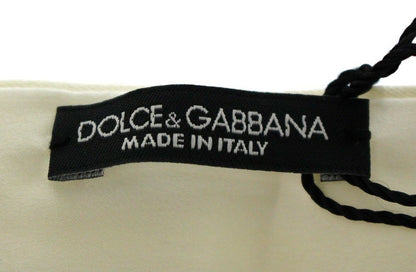 Dolce &amp;amp; Gabbana Vitt Sidenbälte med Midja