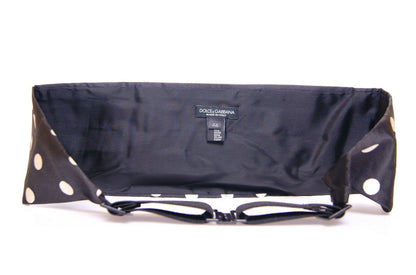 Dolce &amp; Gabbana Black Waist Smoking Tuxedo Cummerbund Belt