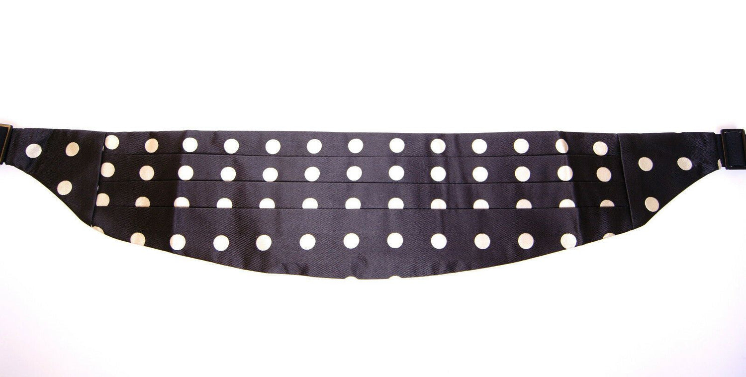 Dolce &amp; Gabbana Black Waist Smoking Tuxedo Cummerbund Belt