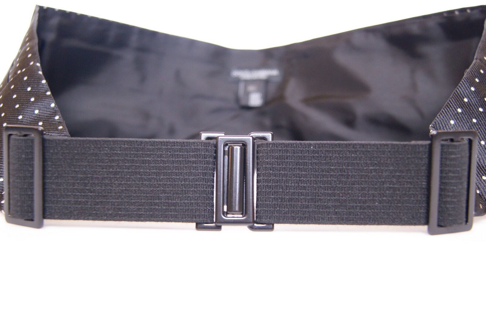 Dolce &amp; Gabbana Black Waist Smoking Tuxedo Cummerbund Belt