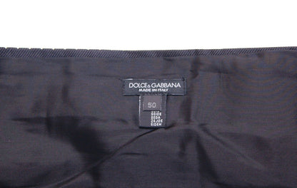 Dolce &amp; Gabbana Black Waist Smoking Tuxedo Cummerbund Belt