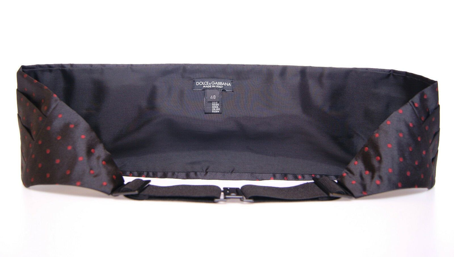 Dolce &amp;amp; Gabbana Svart Midja Smoking Rökbälte Cummerbund