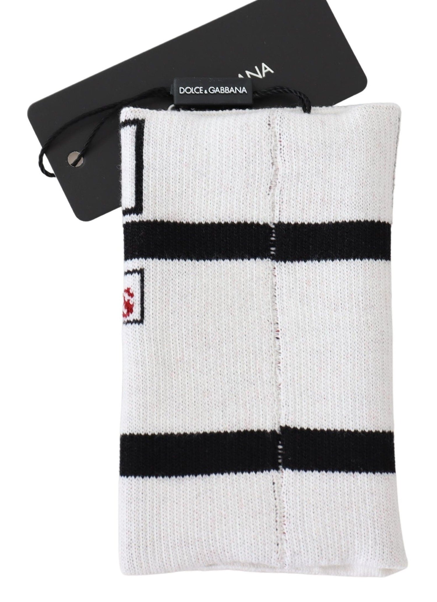 Dolce &amp; Gabbana Multicolor Wool Knit D&amp;G Love Wristband Wrap