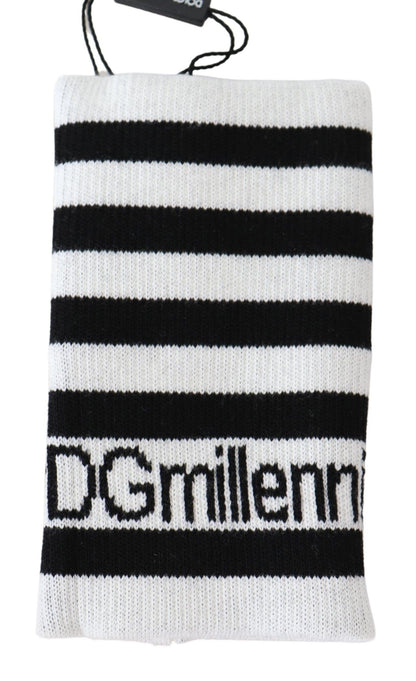 Dolce &amp;amp; Gabbana Svartvitt Ull DGMillennials Armband