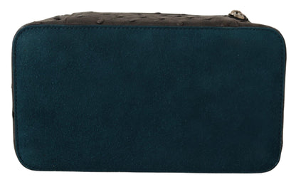 Dolce &amp;amp; Gabbana grått läderfodral med necessär och rakväska