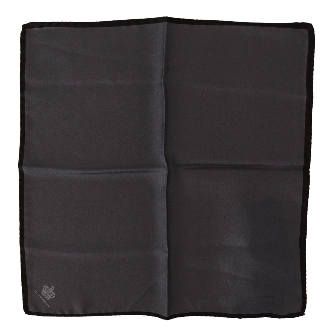 Dolce &amp; Gabbana Gray 100% Silk Square Handkerchief Gray 100% Silk Square Handkerchief