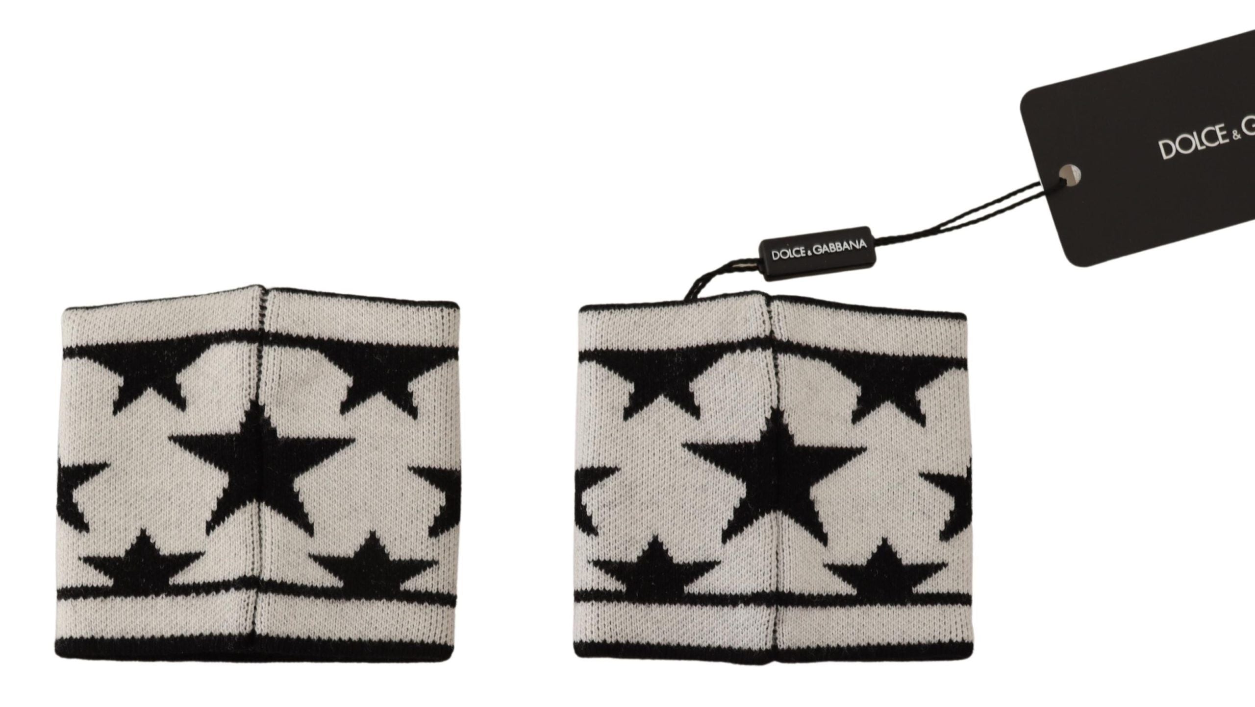 Dolce &amp;amp; Gabbana Vitt Svart Ulllogotyp 