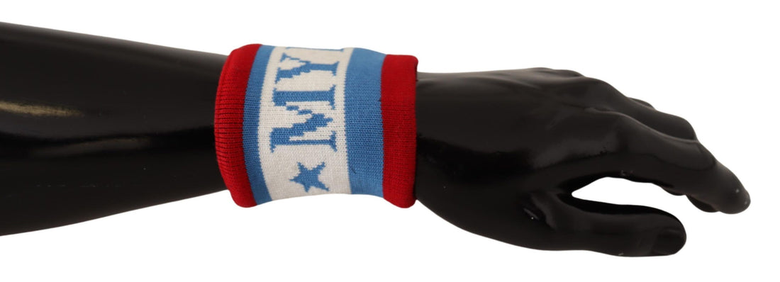Dolce &amp; Gabbana Multicolor King Of My Life Cashmere Wristband