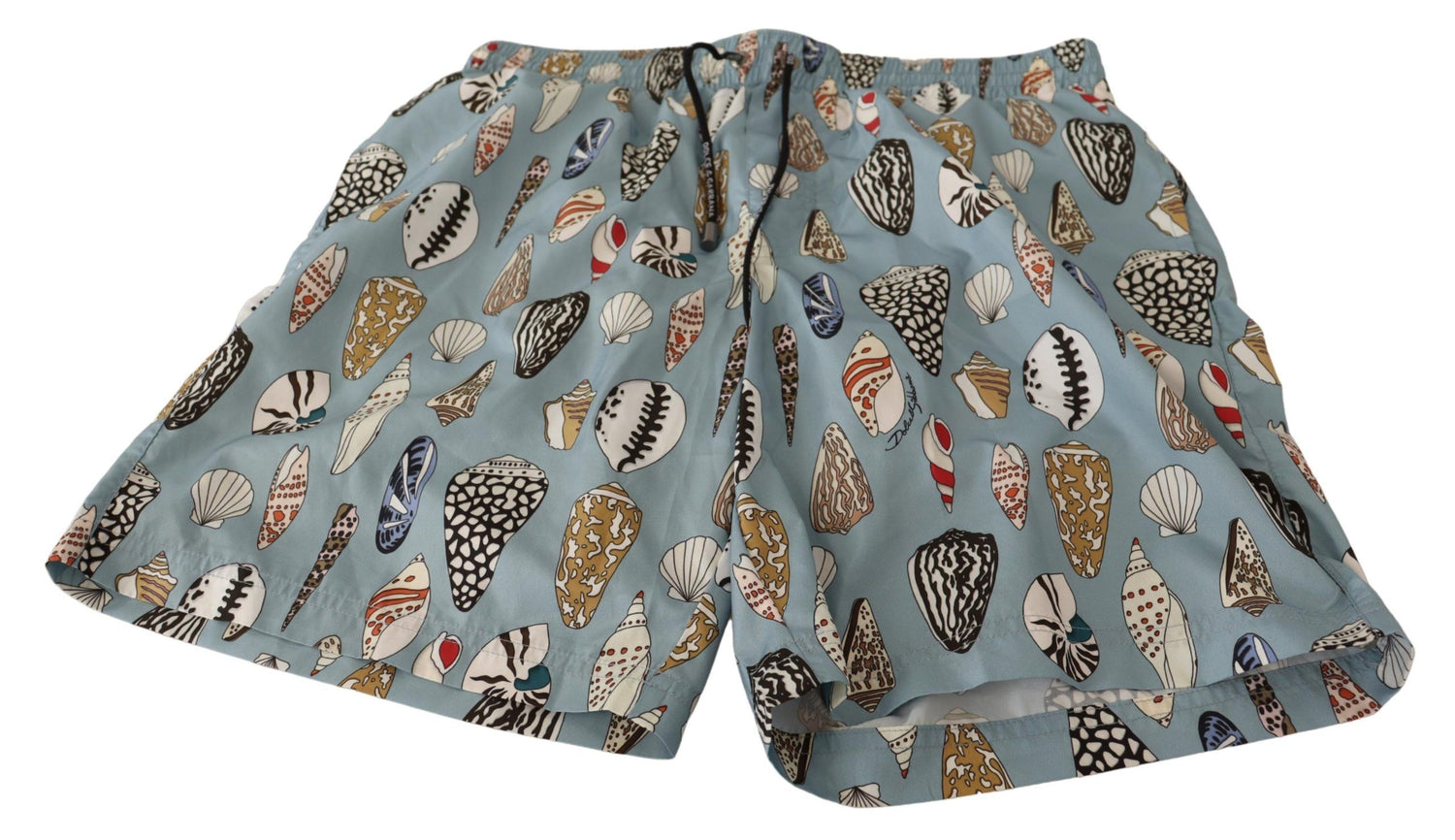 Dolce &amp;amp; Gabbana Blå Snäckskal Strandkläder Badkläder Shorts