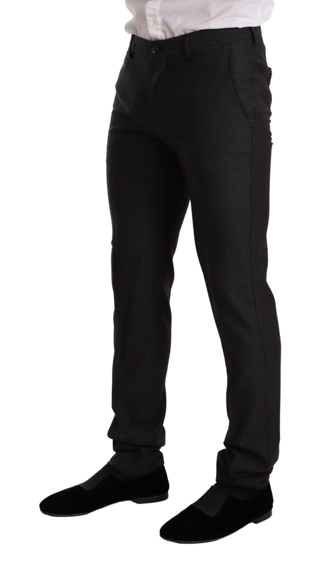 Dolce &amp;amp; Gabbana Grå Ull MARTINI Slim Fit Set Kostym