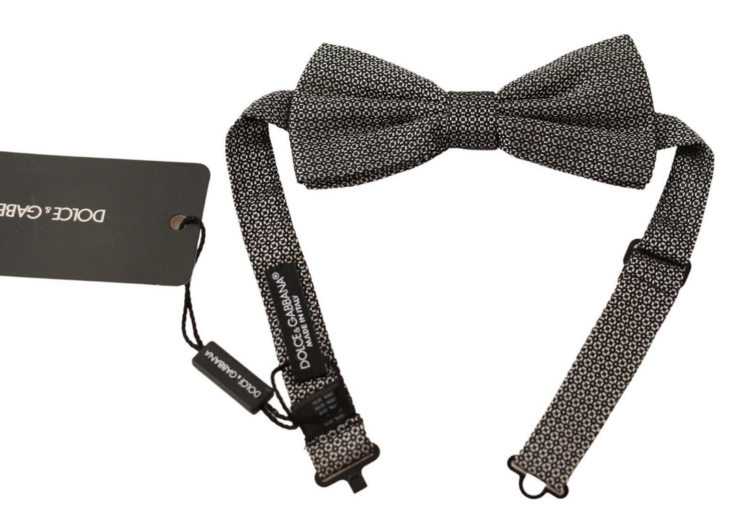 Dolce &amp; Gabbana Multicolor Patterned Adjustable Neck Papillon Bow Tie