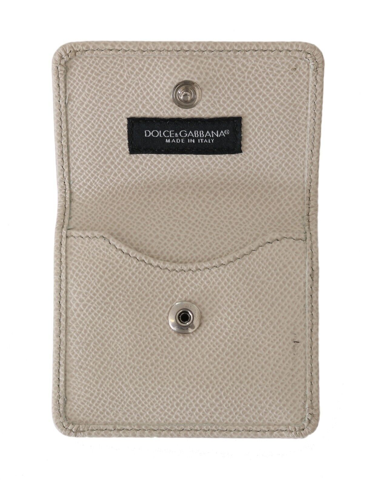 Dolce &amp;amp; Gabbana Vit Dauphine Läderväska med Plånbok och Kondomfodral