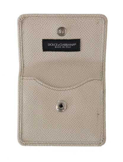Dolce &amp;amp; Gabbana Vit Dauphine Läderväska med Plånbok och Kondomfodral