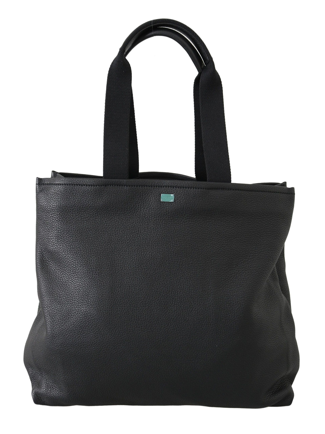 Dolce &amp; Gabbana Black Leather Travel Shopping Gym 