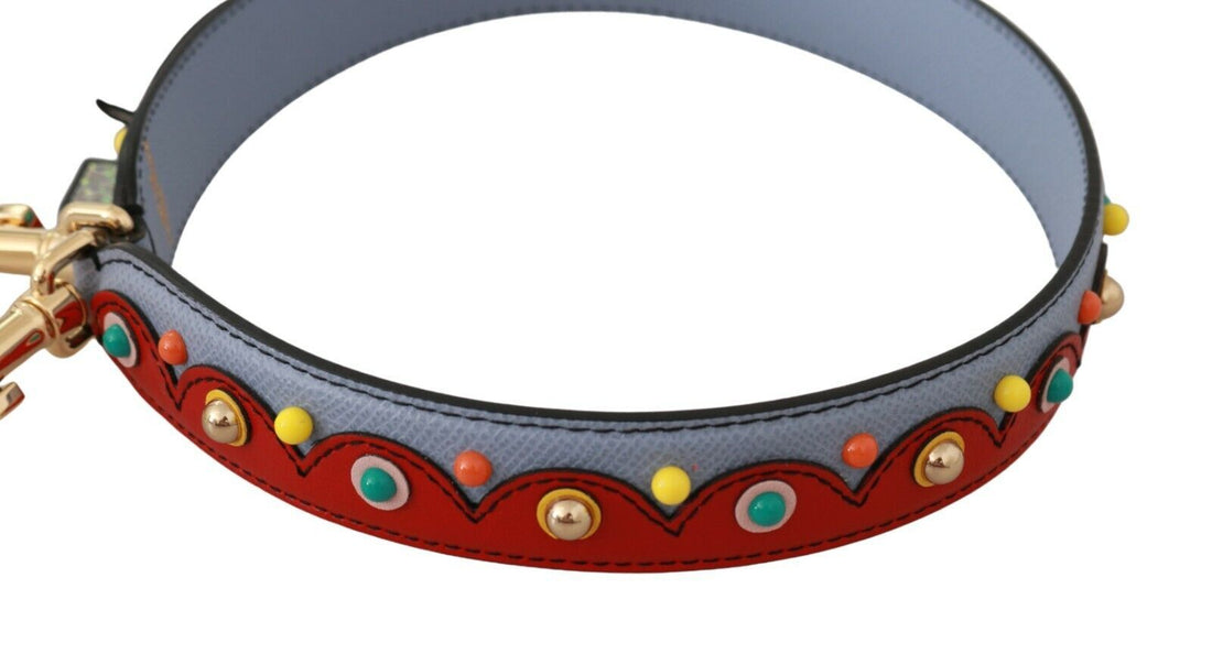 Dolce &amp; Gabbana Blue and red Shoulder Strap Leather Blue Handbag Accessory