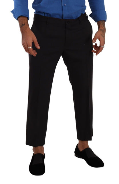Dolce &amp; Gabbana Gray Bordeaux Wool Trouser Dress Pants