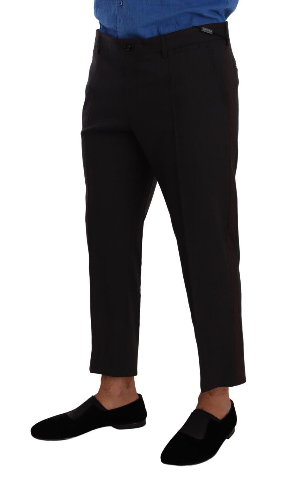 Dolce &amp; Gabbana Gray Bordeaux Wool Trouser Dress Pants