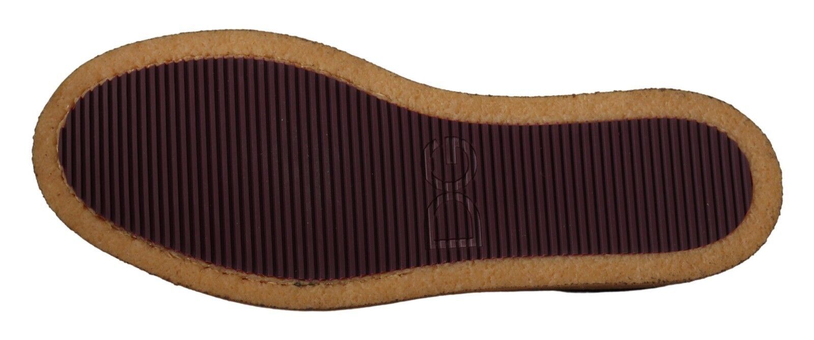 Dolce &amp; Gabbana Brown Suede Leather Slip On Flats Moccasin Shoes