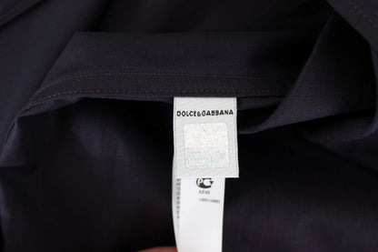 Dolce &amp;amp; Gabbana Lila Randig Bomullspyjamas Loungeskjorta