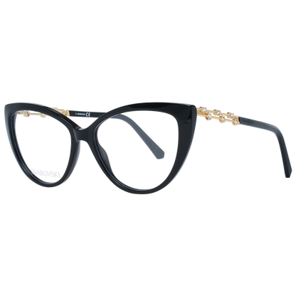 Swarovski eleganta svarta designerglasögon med kattögon