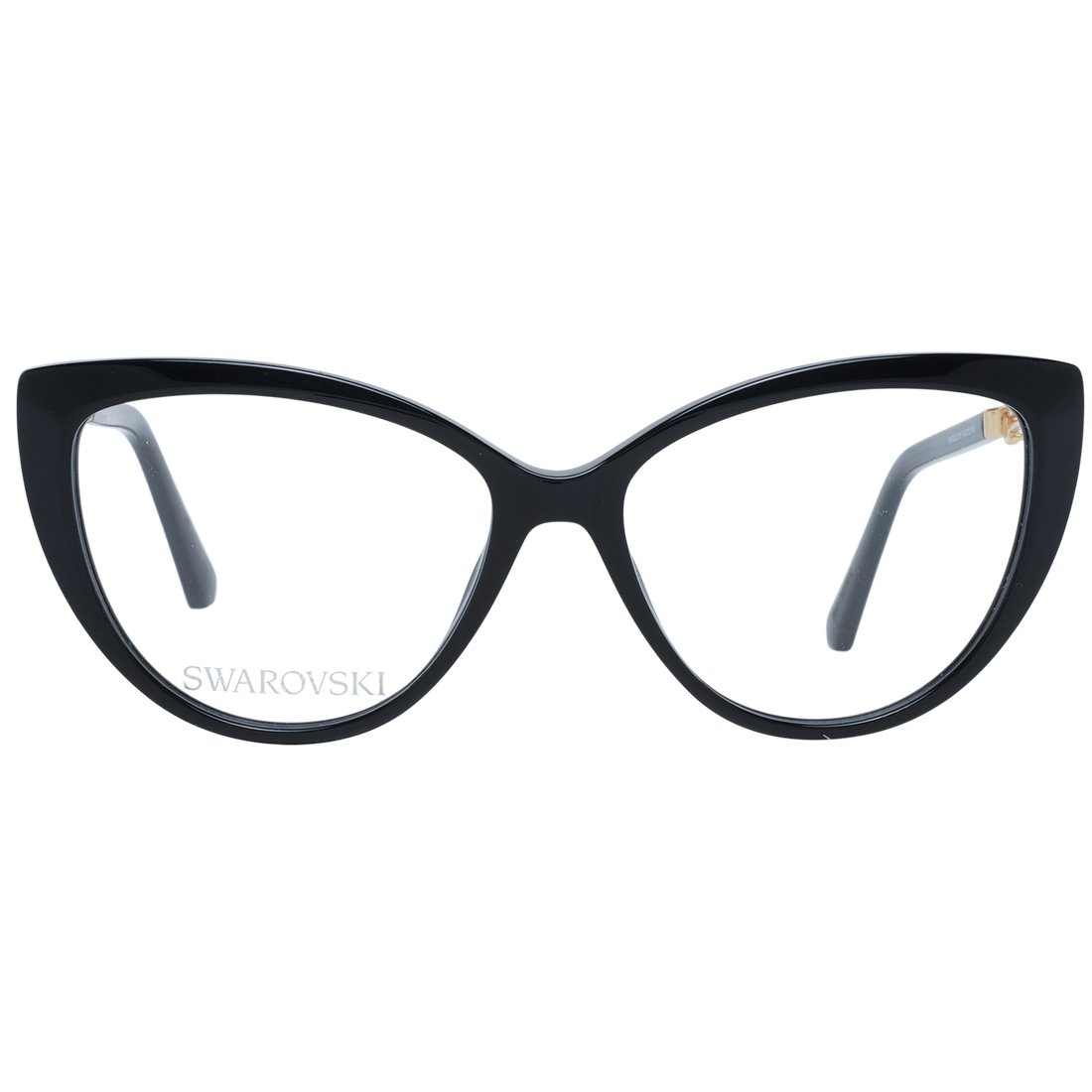 Swarovski eleganta svarta designerglasögon med kattögon