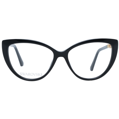 Swarovski eleganta svarta designerglasögon med kattögon