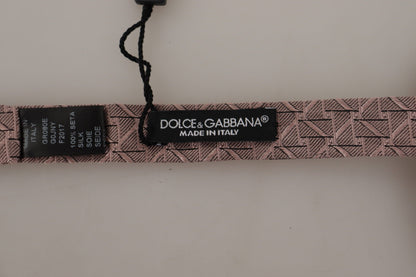 Dolce &amp; Gabbana Gray Fantasy Print Adjustable Neck Papillon Bow Tie