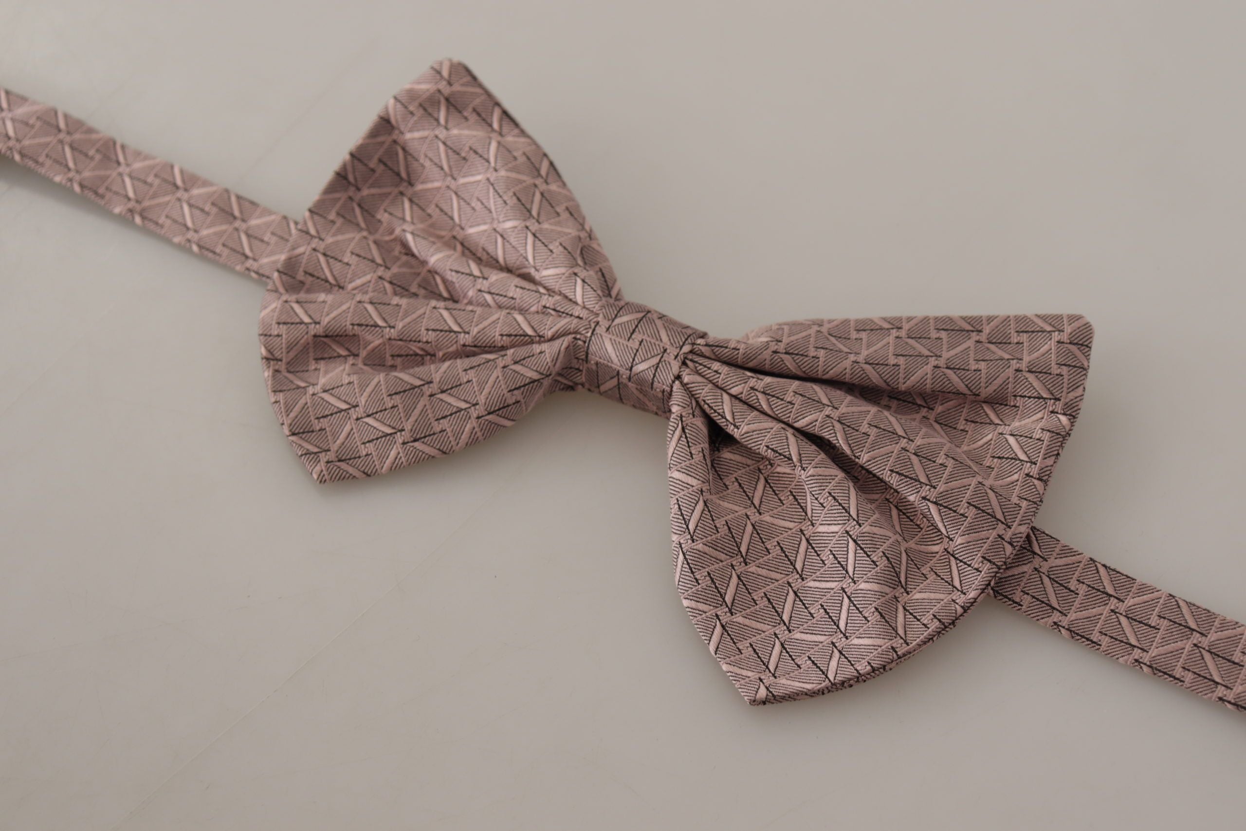 Dolce &amp; Gabbana Gray Fantasy Print Adjustable Neck Papillon Bow Tie