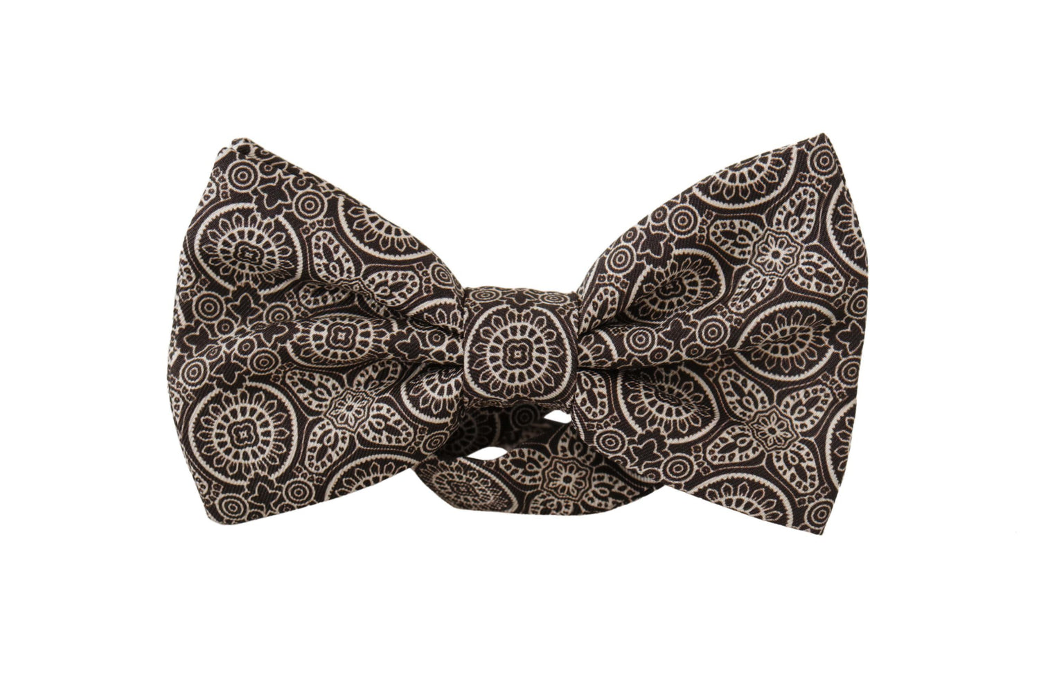 Dolce &amp;amp; Gabbana Svartvit 100% Siden Justerbar Halsringning Papillon Slips