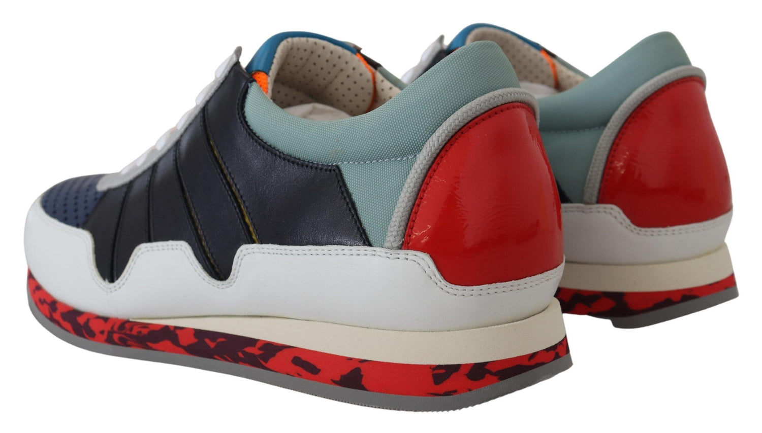 Dolce &amp; Gabbana Multicolor Leather Sport Low Top Sneakers