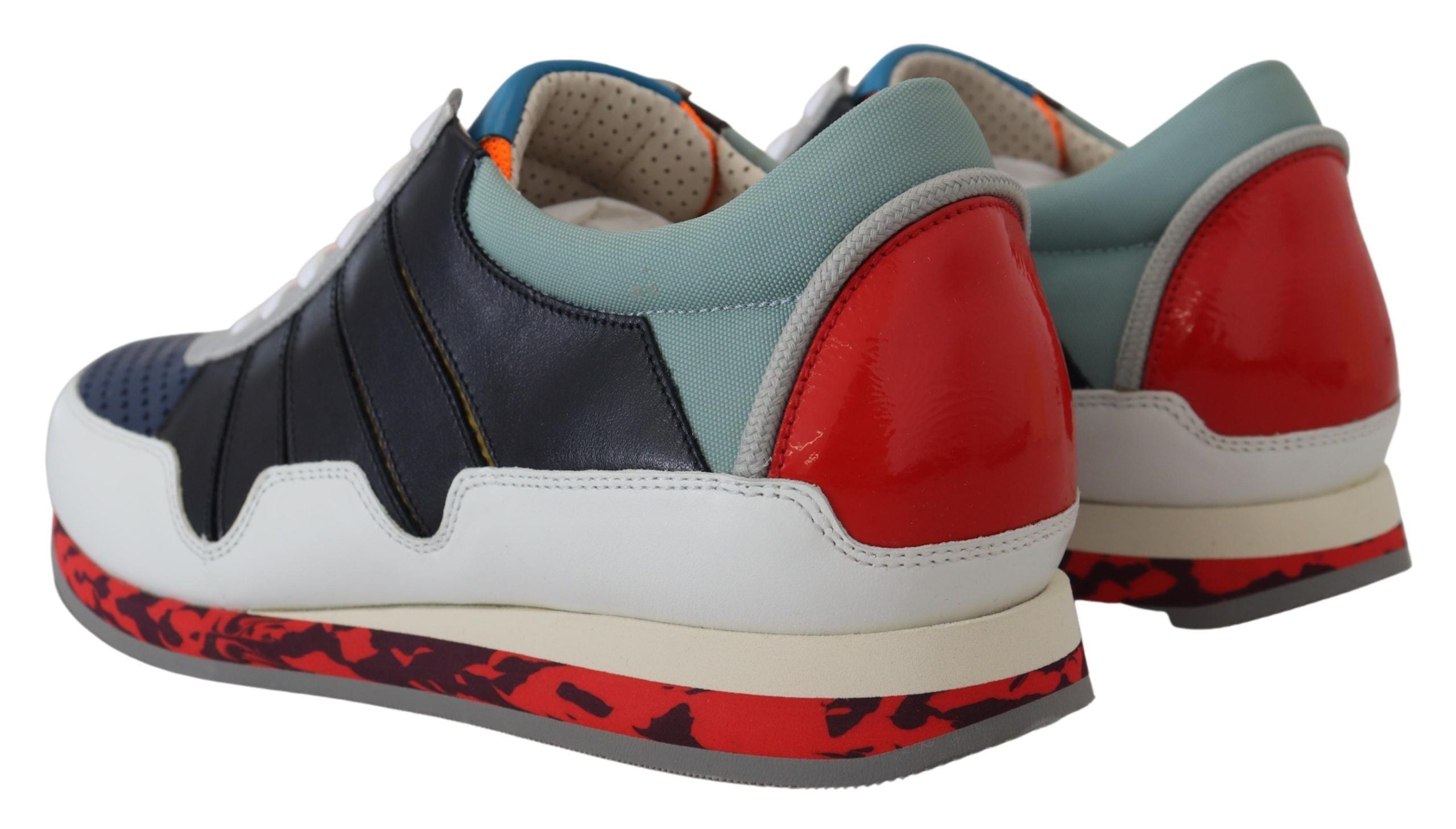 Dolce &amp; Gabbana Multicolor Leather Sport Low Top Sneakers