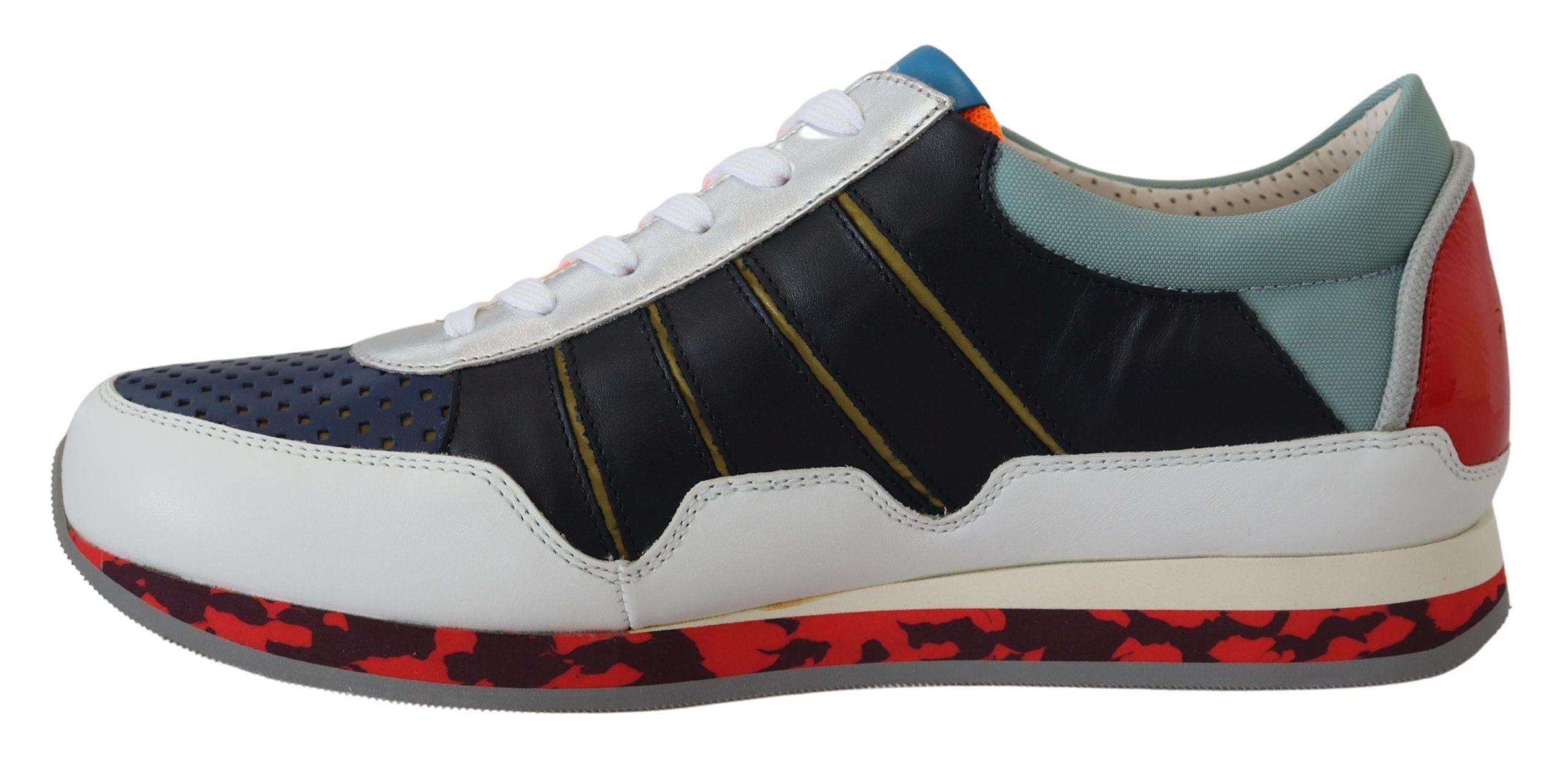 Dolce &amp; Gabbana Multicolor Leather Sport Low Top Sneakers