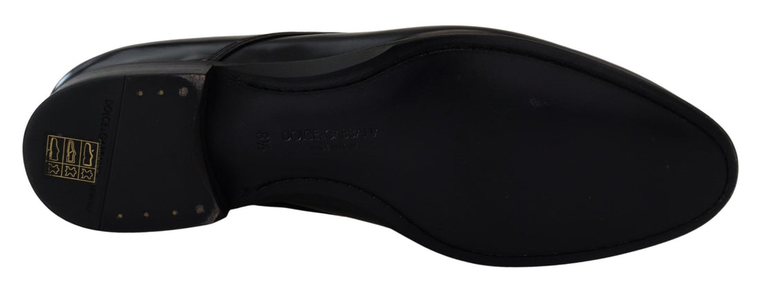 Dolce &amp;amp; Gabbana svarta läderskor