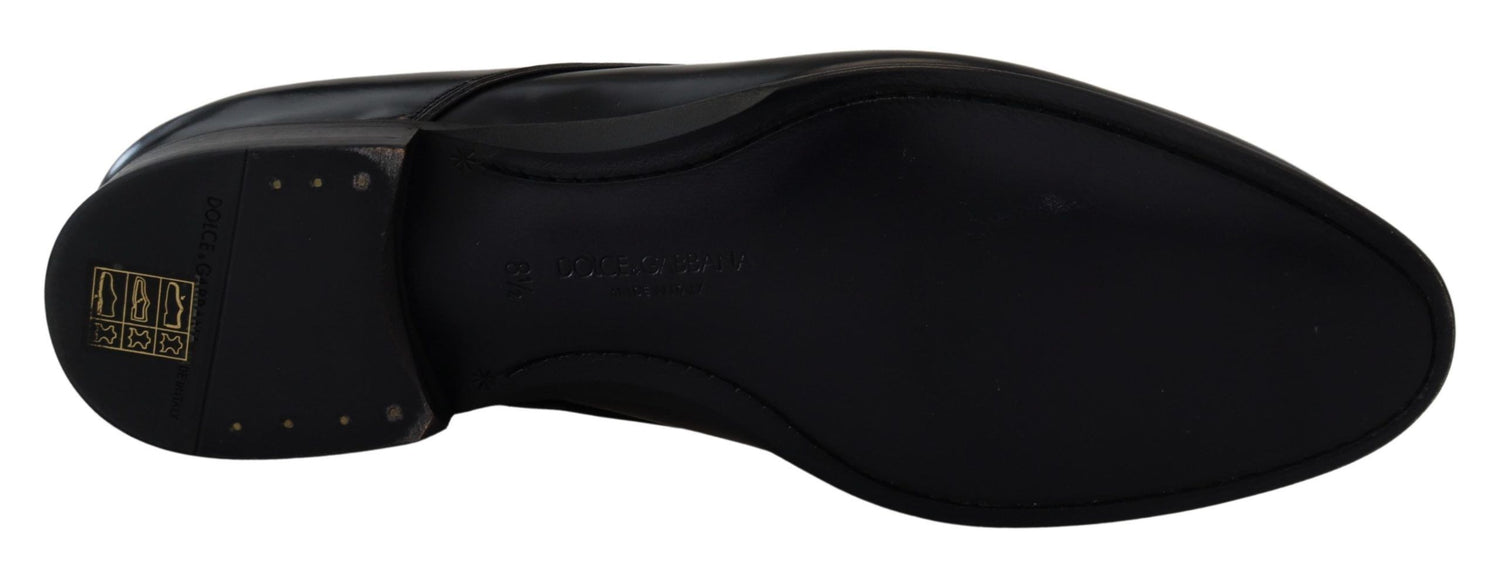 Dolce &amp;amp; Gabbana svarta läderskor