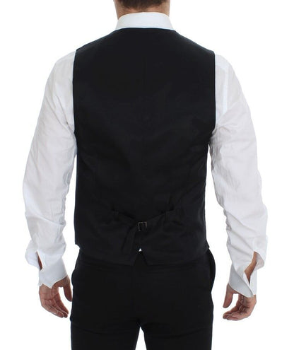 Dolce &amp; Gabbana Gray Wool Formal Dress Vest Gilet Weste