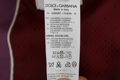 Dolce &amp;amp; Gabbana Lila Kashmir Slim Fit Kavaj