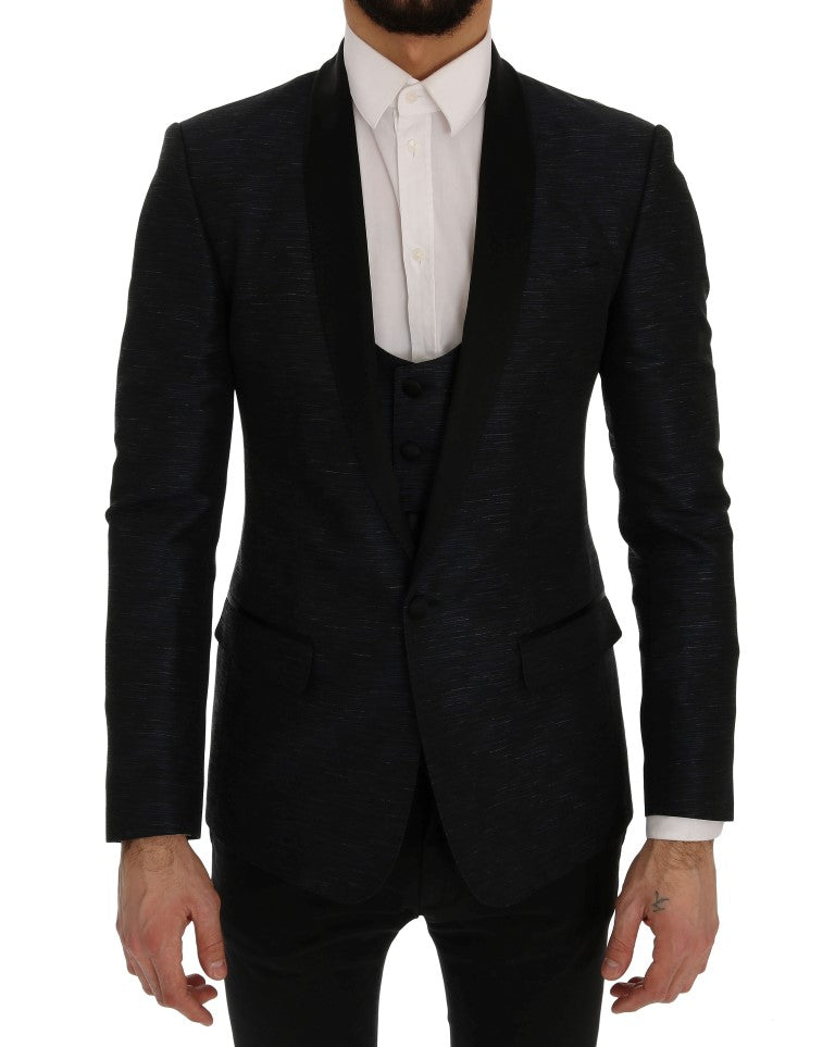 Dolce &amp;amp; Gabbana Blå MARTINI Slim 2-delad Kavaj