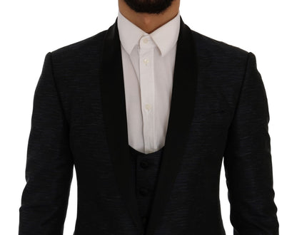 Dolce &amp;amp; Gabbana Blå MARTINI Slim 2-delad Kavaj