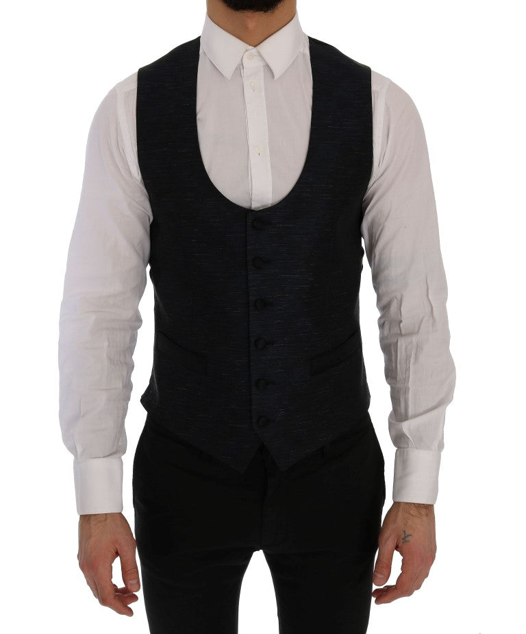 Dolce &amp;amp; Gabbana Blå MARTINI Slim 2-delad Kavaj