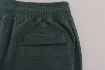 Dolce &amp; Gabbana Green Cashmere Training Pants