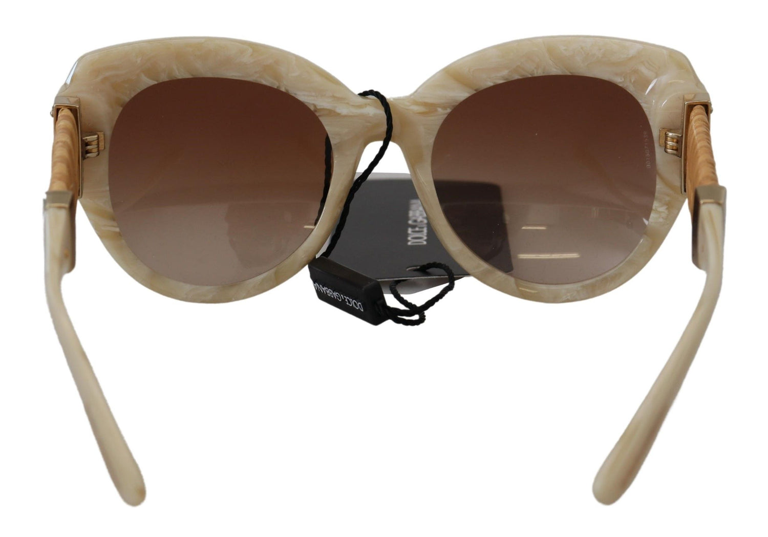 Dolce &amp; Gabbana Beige Acetate Full Rim Brown Lense DG4294 Sunglasses