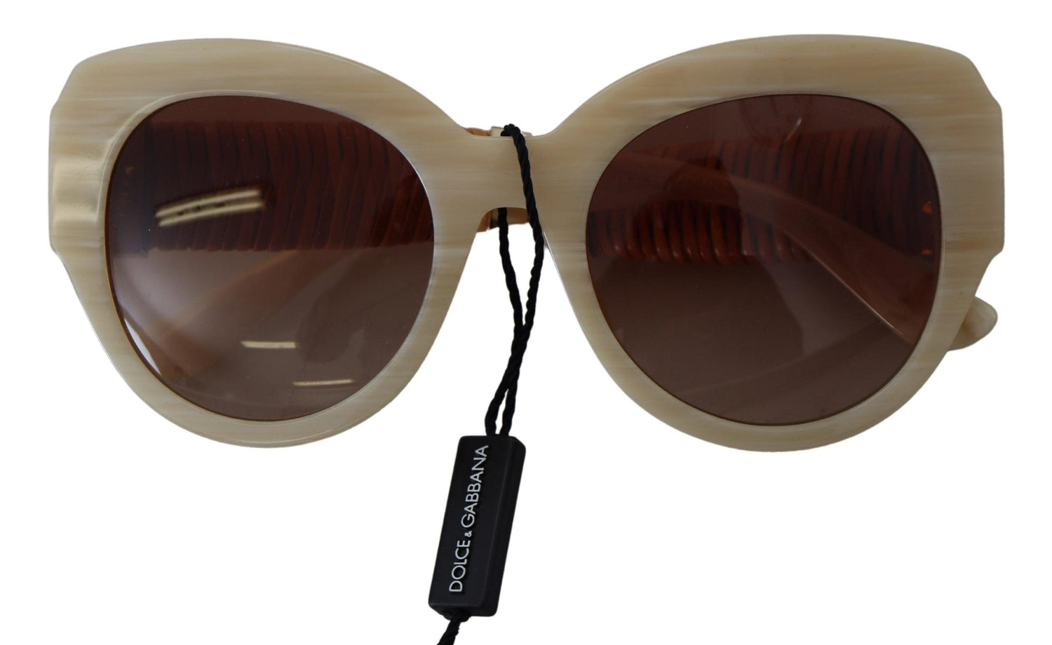 Dolce &amp; Gabbana Beige Acetate Full Rim Brown Lense DG4294 Sunglasses