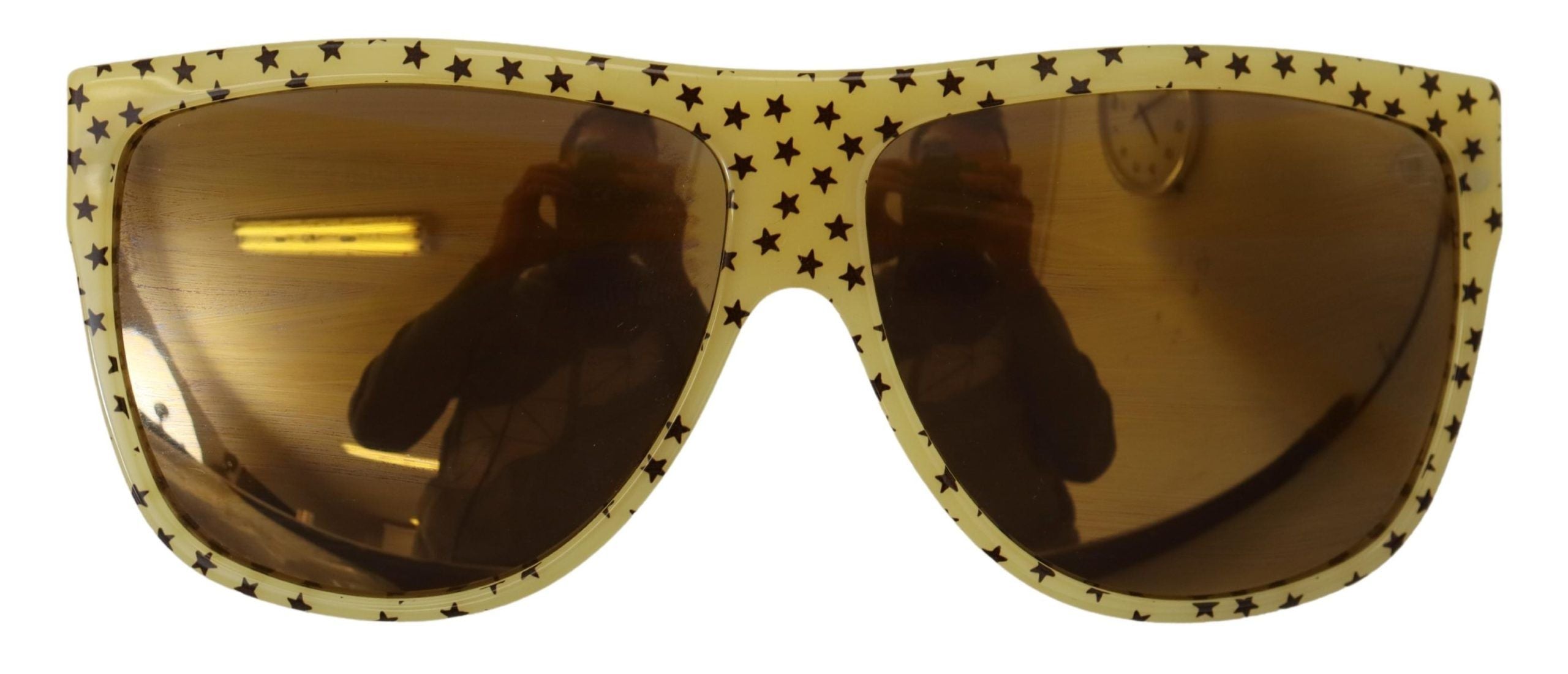 Dolce &amp; Gabbana Yellow Stars Acetate Square Shades DG4125 Sunglasses