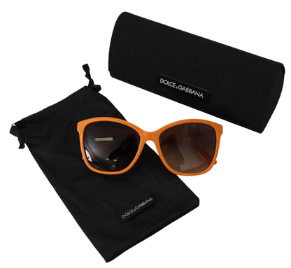 Dolce &amp; Gabbana Orange Acetate Frame Round Shades DG4170PM Sunglasses