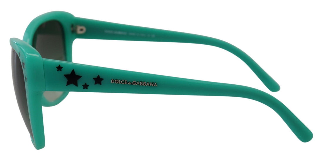 Dolce &amp; Gabbana Green Stars Acetate Square Shades DG4124  Sunglasses
