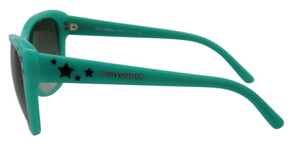 Dolce &amp; Gabbana Green Stars Acetate Square Shades DG4124  Sunglasses