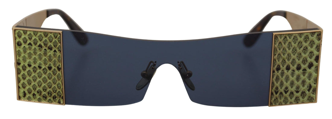Dolce &amp; Gabbana Gold Metal Rectangle Shades DG2263 Sunglasses