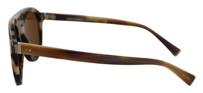 Dolce &amp; Gabbana Brown Tortoise Oval Full Rim Eyewear DG4306 Sunglasses
